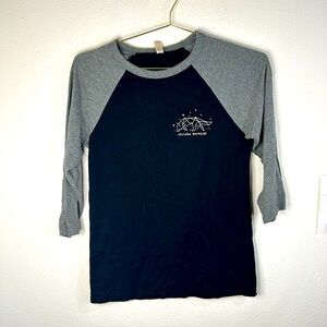 Juliana Bicycles Women’s S Shirt MTB Constellation Graphic Raglan Tee Vtg